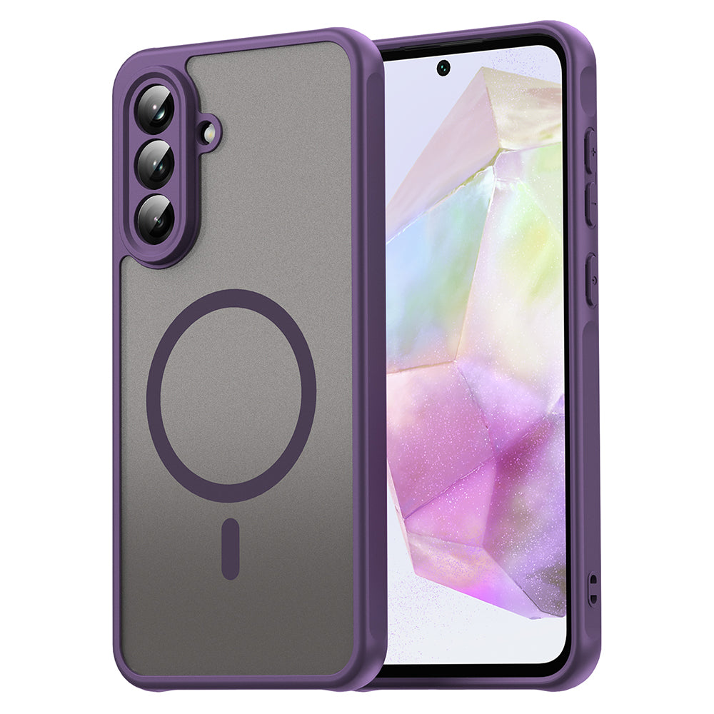 Funda MagSafe para Samsung Galaxy A56 A566, Techsuit, HaloFrost II, Morado