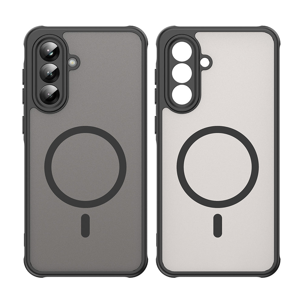 Funda MagSafe para Samsung Galaxy A56 A566, Techsuit, HaloFrost II, Negra