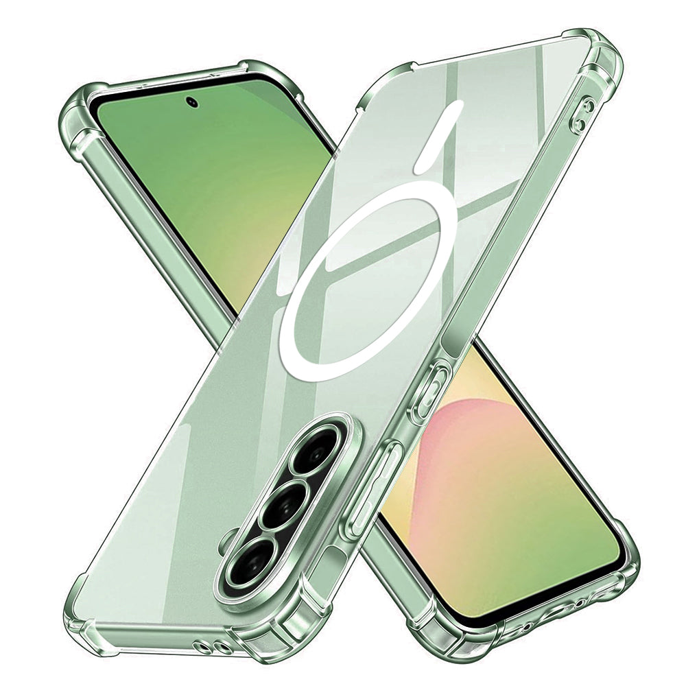 Funda MagSafe para Samsung Galaxy A56 A566, Techsuit, a prueba de golpes, Transparente