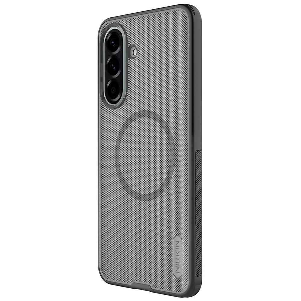 Funda MagSafe para Samsung Galaxy A57 5G, Nillkin, Super Shield Pro, Negra Transparente Satinada