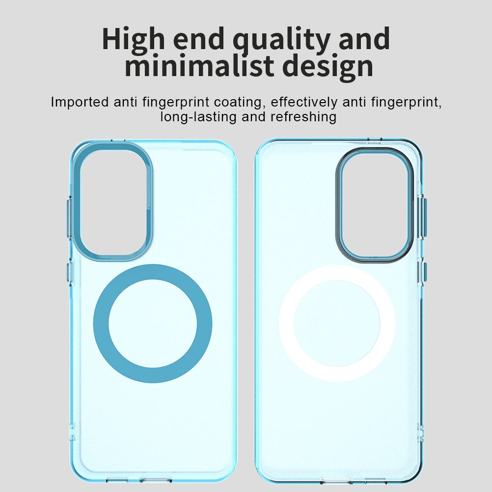Funda MagSafe para Samsung Galaxy A57 5G, Techsuit, CandyCase, Azul.