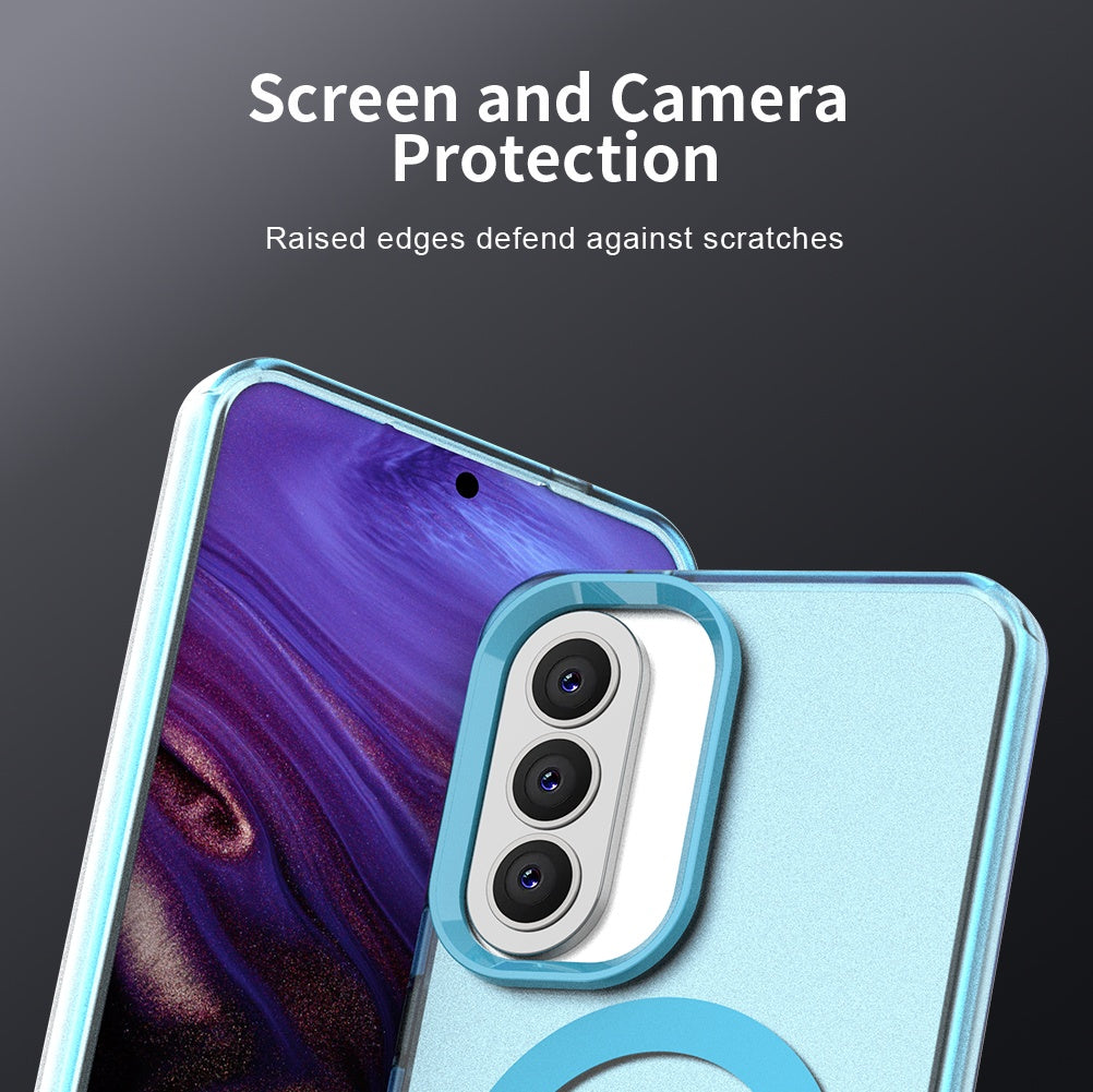 Funda MagSafe para Samsung Galaxy A57 5G, Techsuit, CandyCase, Azul.