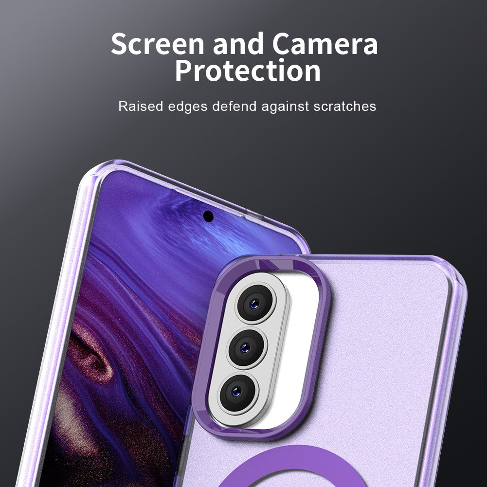 Funda MagSafe para Samsung Galaxy A57 5G, Techsuit, CandyCase, Morado