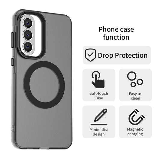 Funda MagSafe para Samsung Galaxy A57 5G, Techsuit, CandyCase, Negra