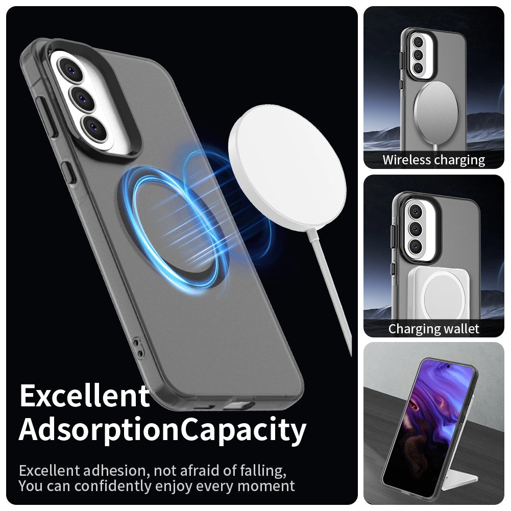 Funda MagSafe para Samsung Galaxy A57 5G, Techsuit, CandyCase, Negra