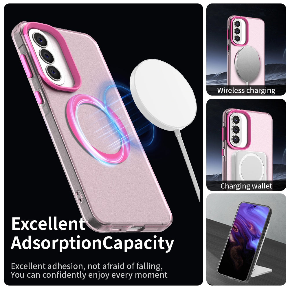 Funda MagSafe para Samsung Galaxy A57 5G, Techsuit, CandyCase, Rosa
