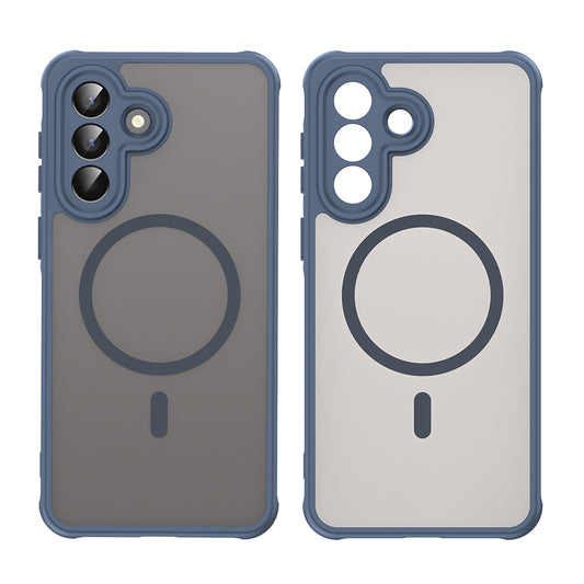 Funda MagSafe para Samsung Galaxy A57 5G, Techsuit, HaloFrost II, Azul Marino