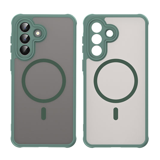 Funda MagSafe para Samsung Galaxy A57 5G, Techsuit, HaloFrost II, Verde