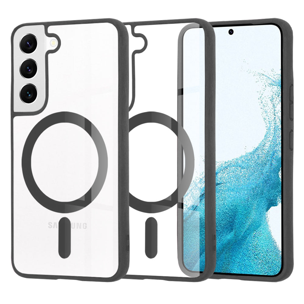 Funda MagSafe para Samsung Galaxy S22 5G S901, Techsuit, Pro, Negra