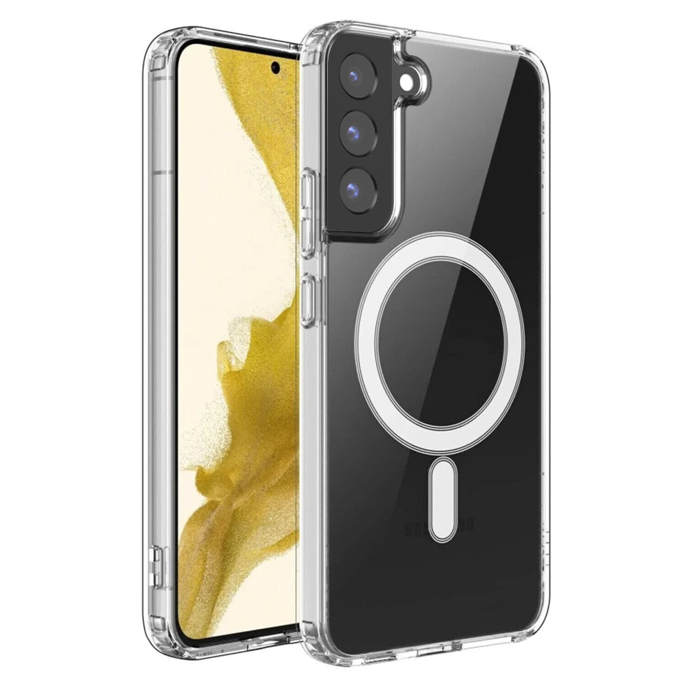 Funda MagSafe para Samsung Galaxy S22 5G S901, Techsuit, Pro, Transparente