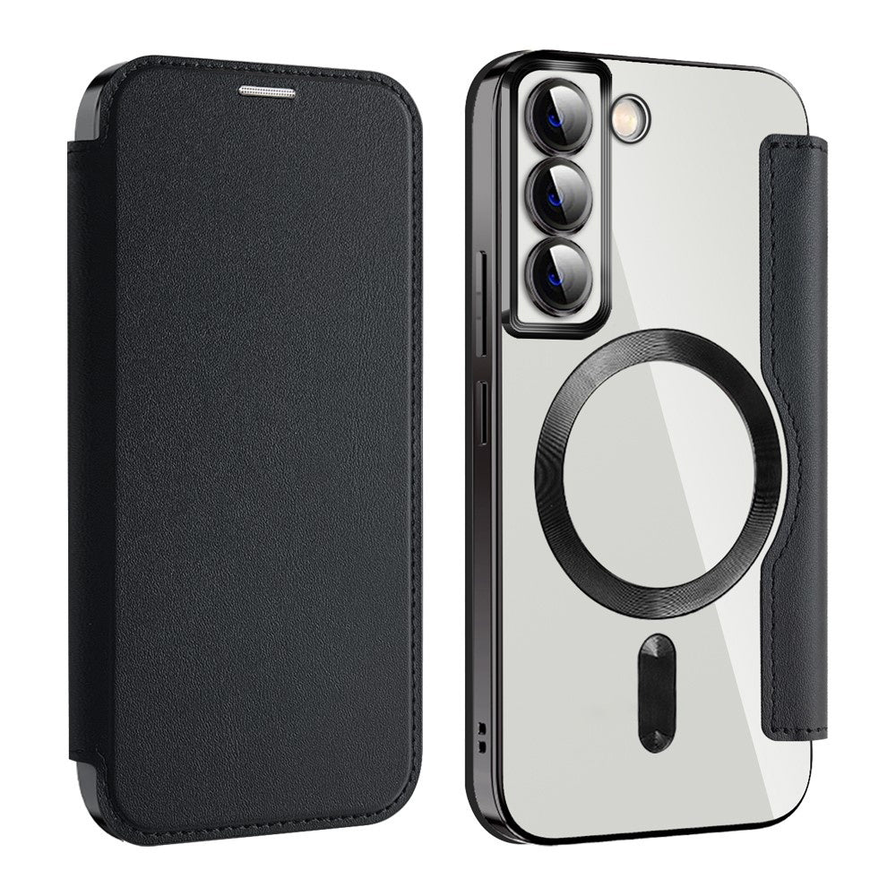Funda MagSafe para Samsung Galaxy S22 5G S901, Techsuit, SmartMag Book, Negra