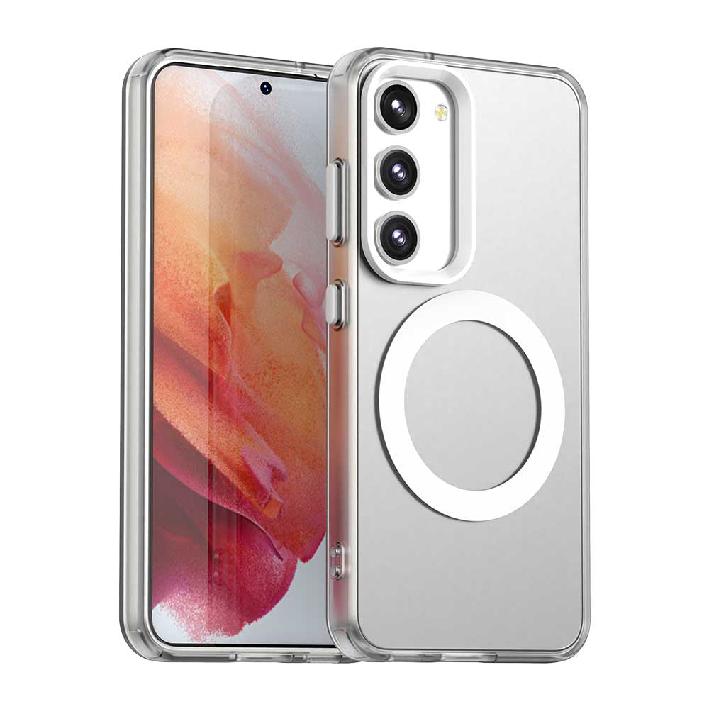 Funda MagSafe para Samsung Galaxy S23+ S916, Techsuit, CandyCase, Blanca