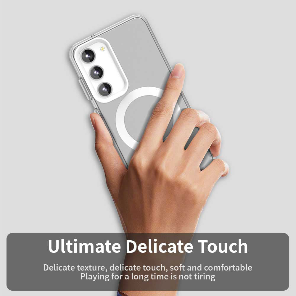 Funda MagSafe para Samsung Galaxy S23+ S916, Techsuit, CandyCase, Blanca