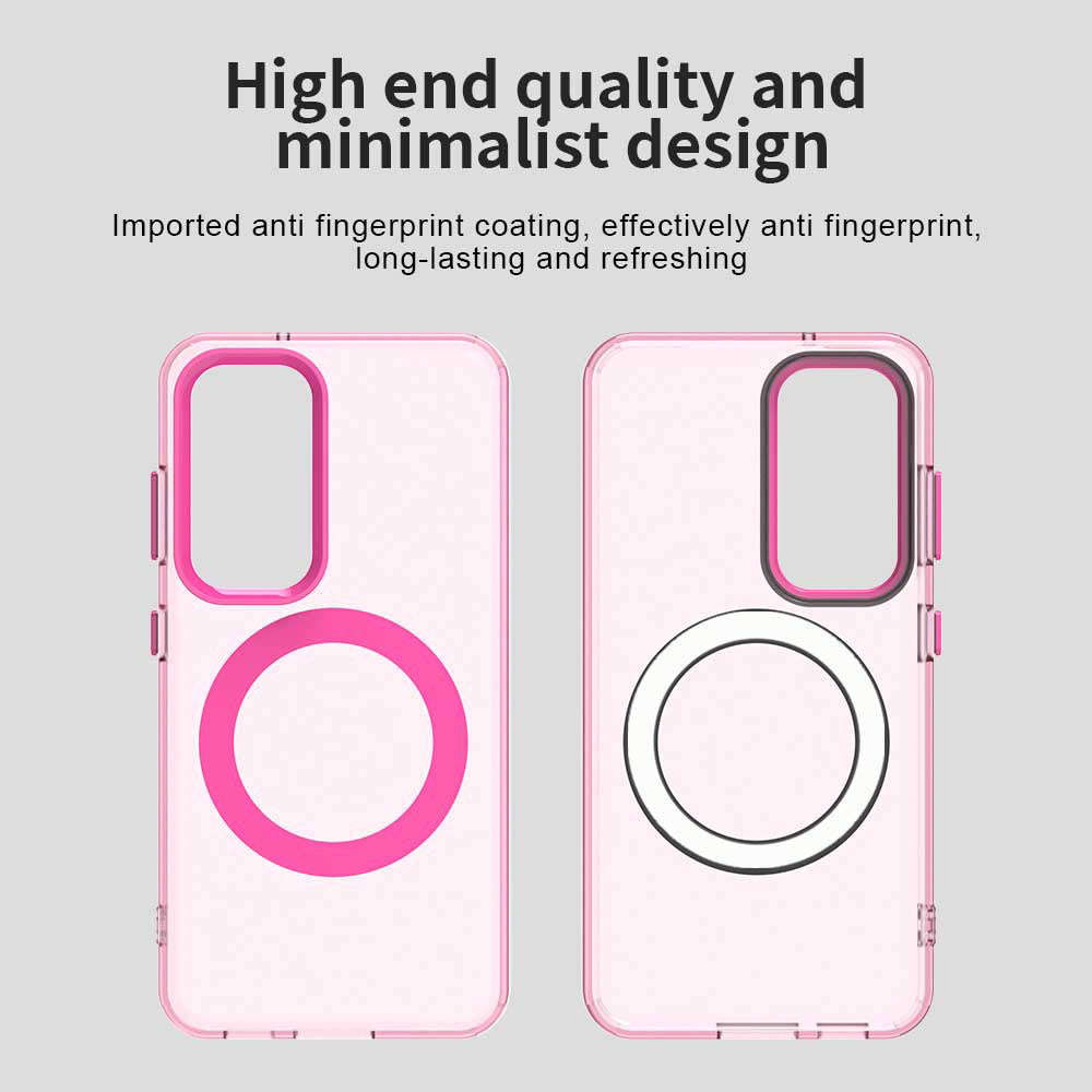 Funda MagSafe para Samsung Galaxy S23+ S916, Techsuit, CandyCase, Rosa
