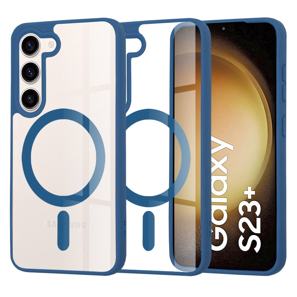 Funda MagSafe para Samsung Galaxy S23+ S916, Techsuit, Pro, Azul