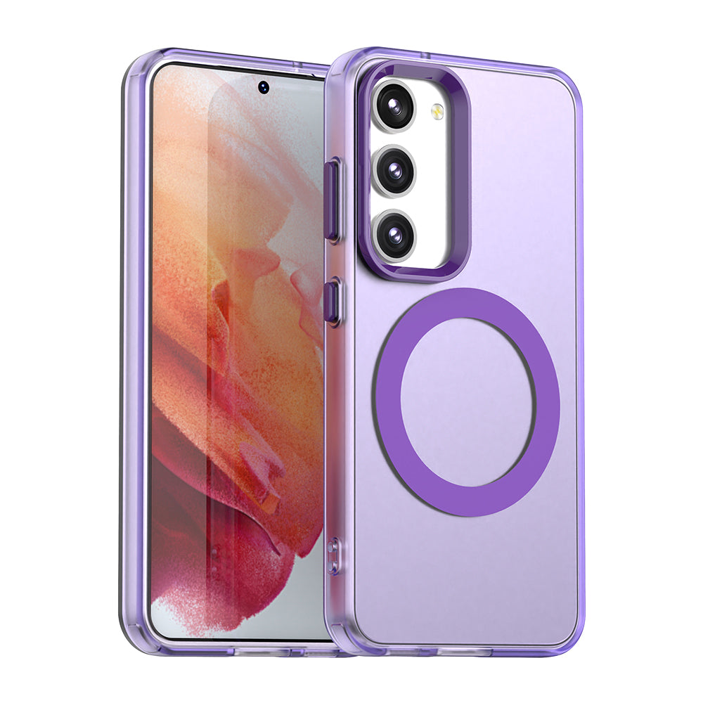 Funda MagSafe para Samsung Galaxy S23 S911, Techsuit, CandyCase, Morado