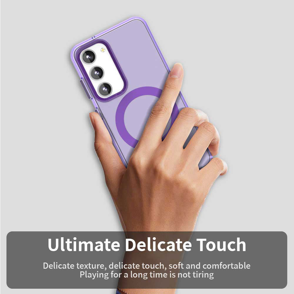 Funda MagSafe para Samsung Galaxy S23 S911, Techsuit, CandyCase, Morado