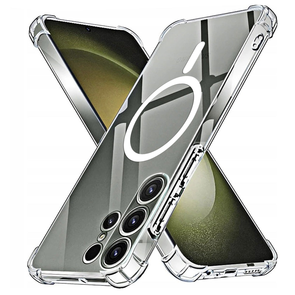 Funda MagSafe para Samsung Galaxy S23 Ultra S918, Techsuit, a prueba de golpes, Transparente