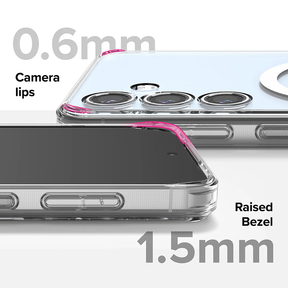 Funda MagSafe para Samsung Galaxy S24 FE S721, Ringke, Fusion, Transparente