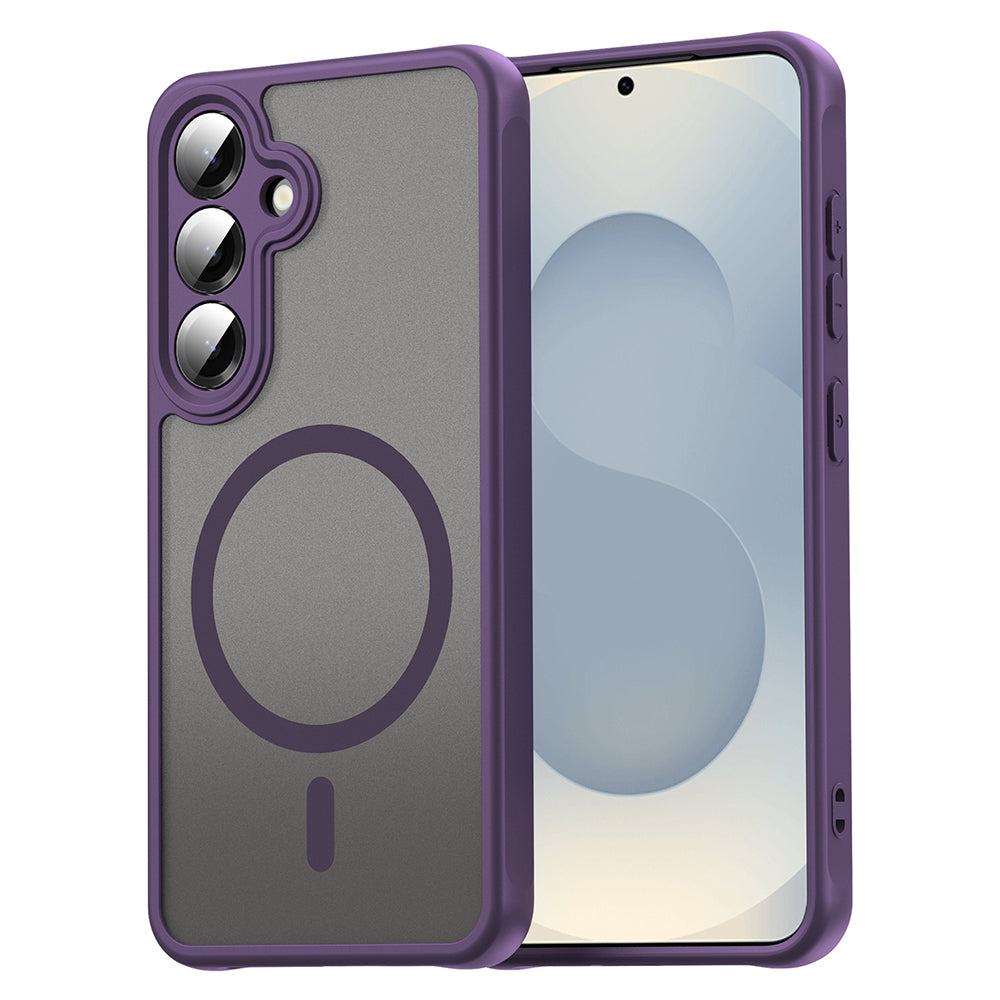 Funda MagSafe para Samsung Galaxy S24 S921, Techsuit, HaloFrost II, Morado