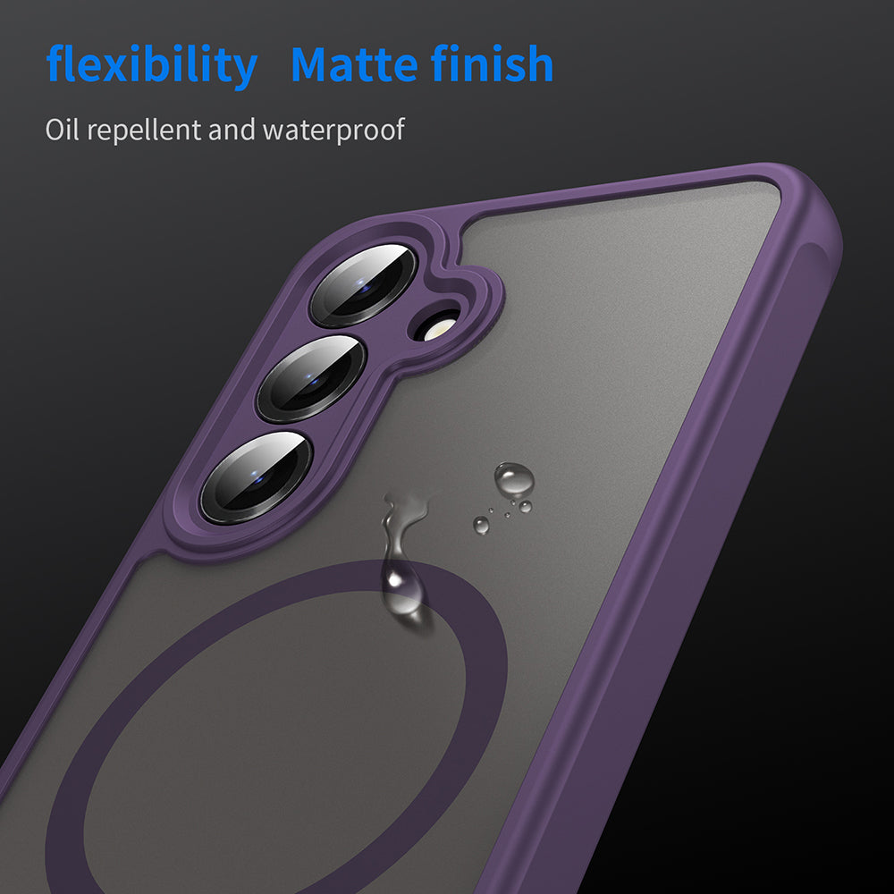 Funda MagSafe para Samsung Galaxy S24 S921, Techsuit, HaloFrost II, Morado
