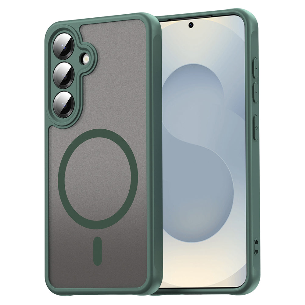 Funda MagSafe para Samsung Galaxy S24 S921, Techsuit, HaloFrost II, Verde
