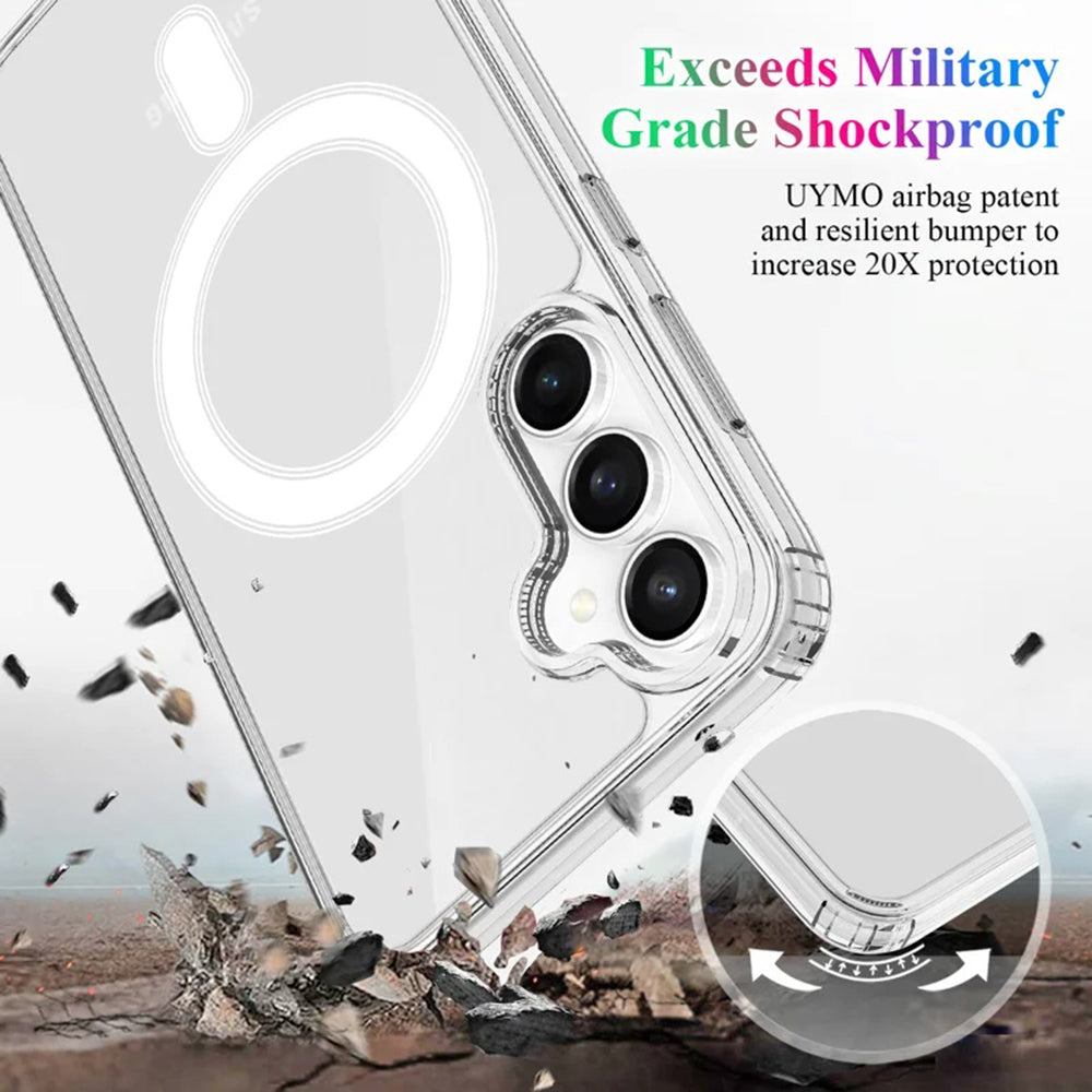 Funda MagSafe para Samsung Galaxy S24 S921, Techsuit, Pro, Transparente
