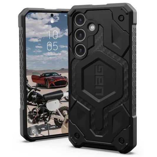Funda MagSafe para Samsung Galaxy S24 S921, Urban Armor Gear, Monarch Pro Carbon, Negra