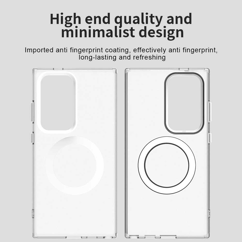 Funda MagSafe para Samsung Galaxy S24 Ultra S928, Techsuit, CandyCase, Blanca