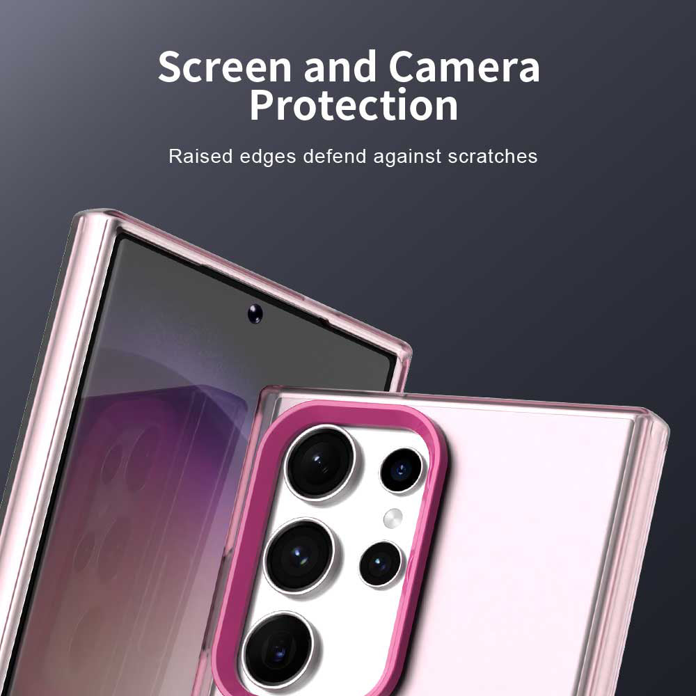 Funda MagSafe para Samsung Galaxy S24 Ultra S928, Techsuit, CandyCase, Rosa