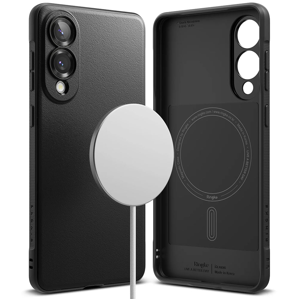 Funda MagSafe para Samsung Galaxy S25 Edge S937, Ringke, Onyx, Negra