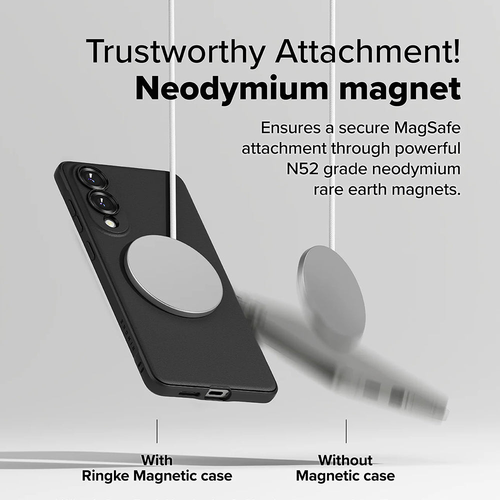 Funda MagSafe para Samsung Galaxy S25 Edge S937, Ringke, Onyx, Negra