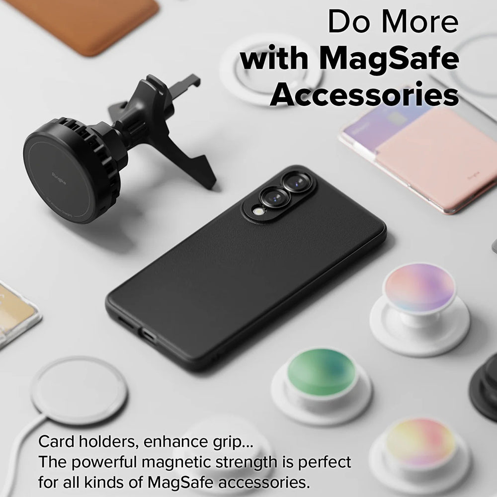 Funda MagSafe para Samsung Galaxy S25 Edge S937, Ringke, Onyx, Negra