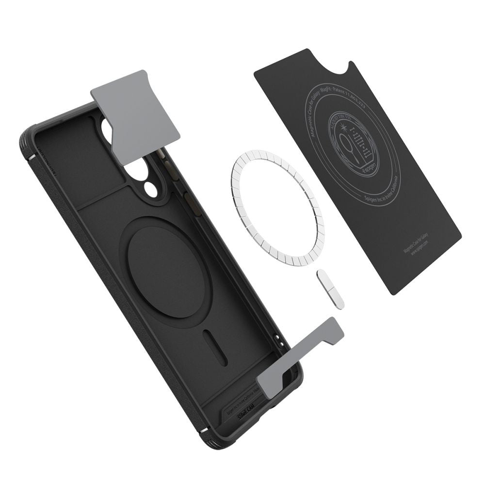 Funda MagSafe para Samsung Galaxy S25 Edge S937, Spigen, Core Armor, Negra Mate ACS09406