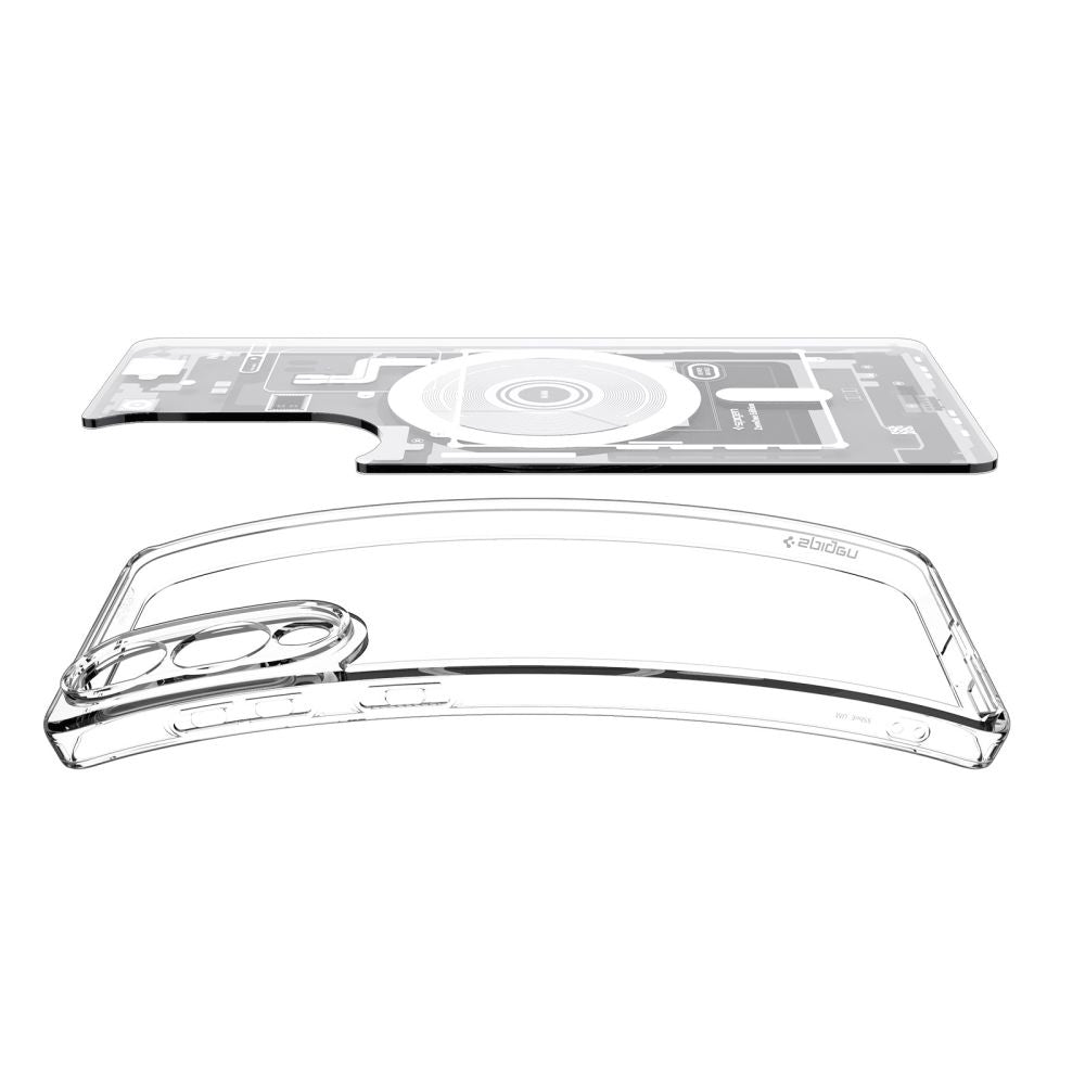 Funda MagSafe para Samsung Galaxy S25 Edge S937, Spigen, Ultra Hybrid Zero One, Blanca ACS09417