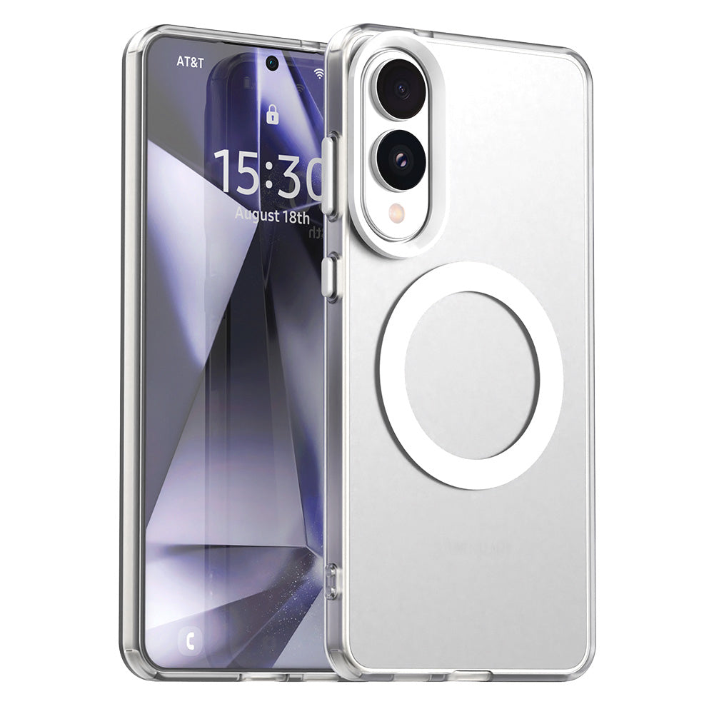 Funda MagSafe para Samsung Galaxy S25 Edge S937, Techsuit, CandyCase, Blanca