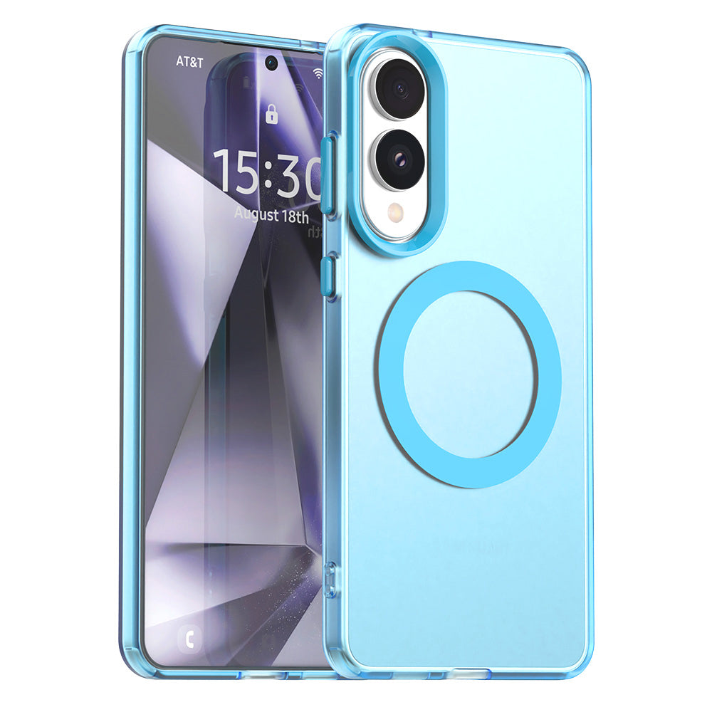 Funda MagSafe para Samsung Galaxy S25 Edge S937, Techsuit, CandyCase, Azul