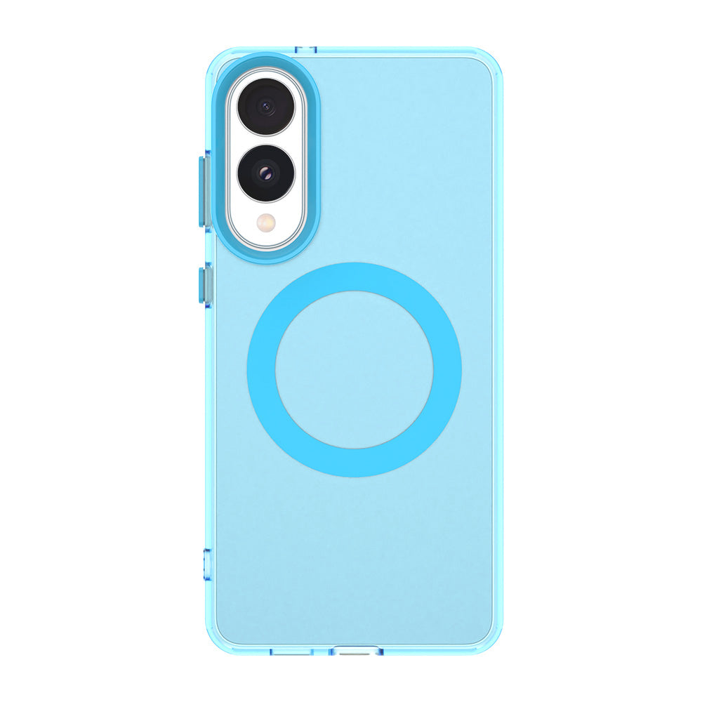 Funda MagSafe para Samsung Galaxy S25 Edge S937, Techsuit, CandyCase, Azul