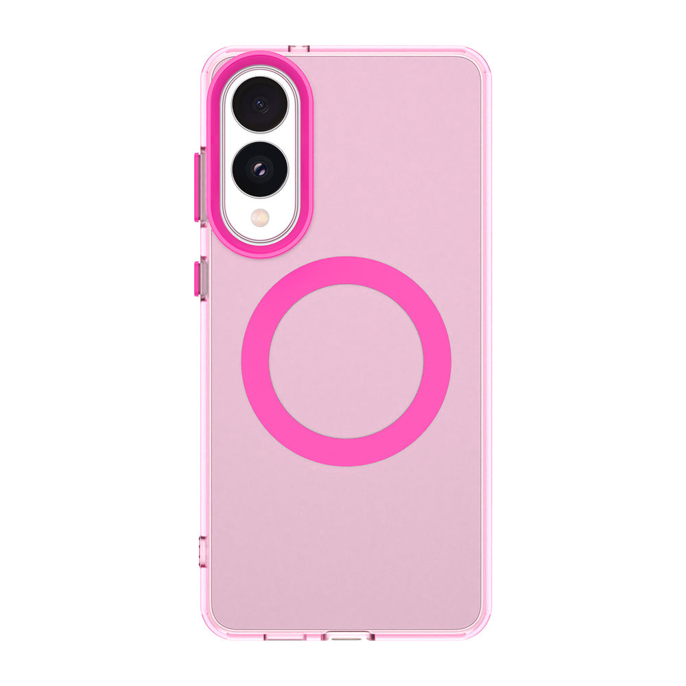 Funda MagSafe para Samsung Galaxy S25 Edge S937, Techsuit, CandyCase, Rosa