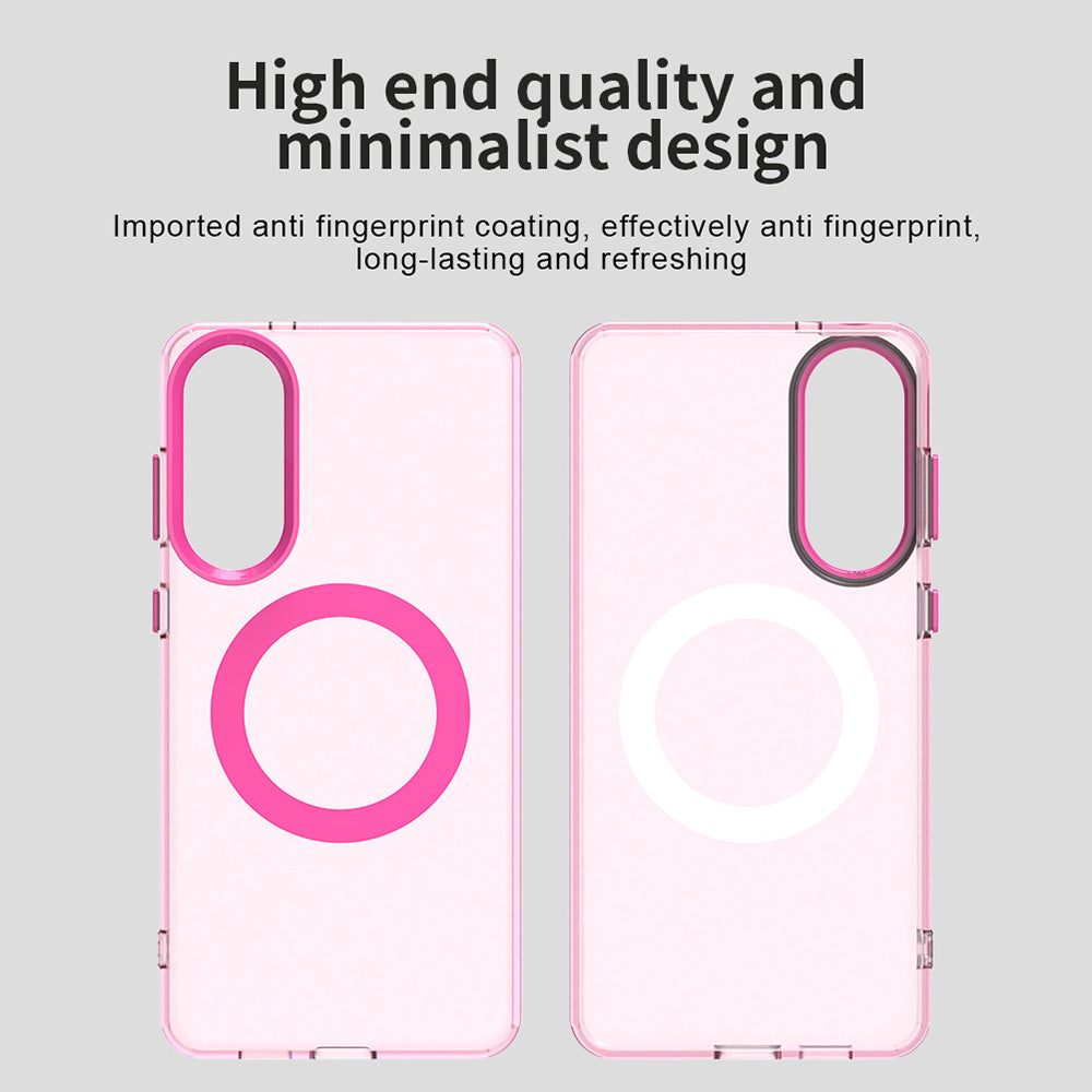 Funda MagSafe para Samsung Galaxy S25 Edge S937, Techsuit, CandyCase, Rosa