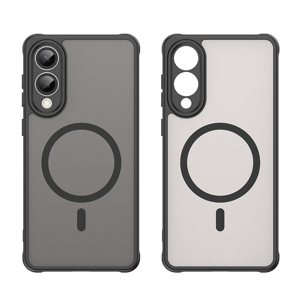 Funda MagSafe para Samsung Galaxy S25 Edge S937, Techsuit, HaloFrost II, Negra