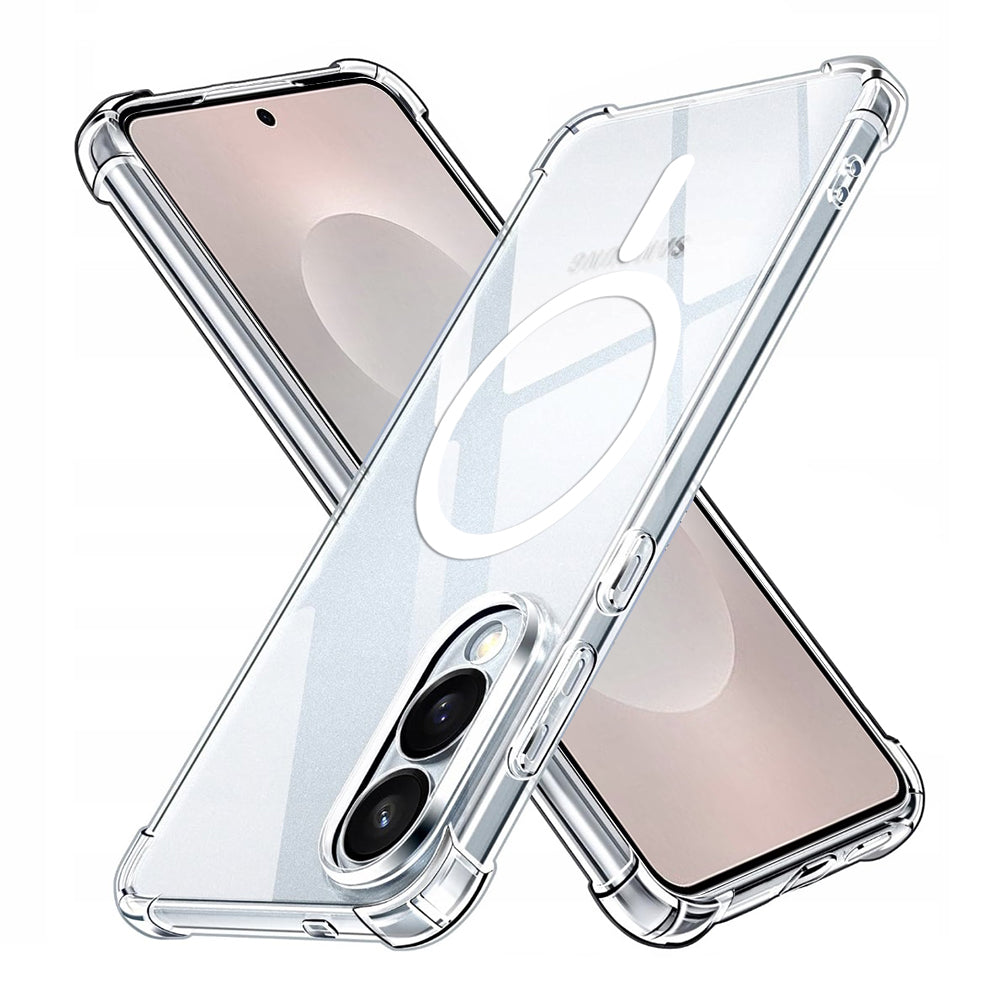 Funda MagSafe para Samsung Galaxy S25 Edge S937, Techsuit, a prueba de golpes, Transparente