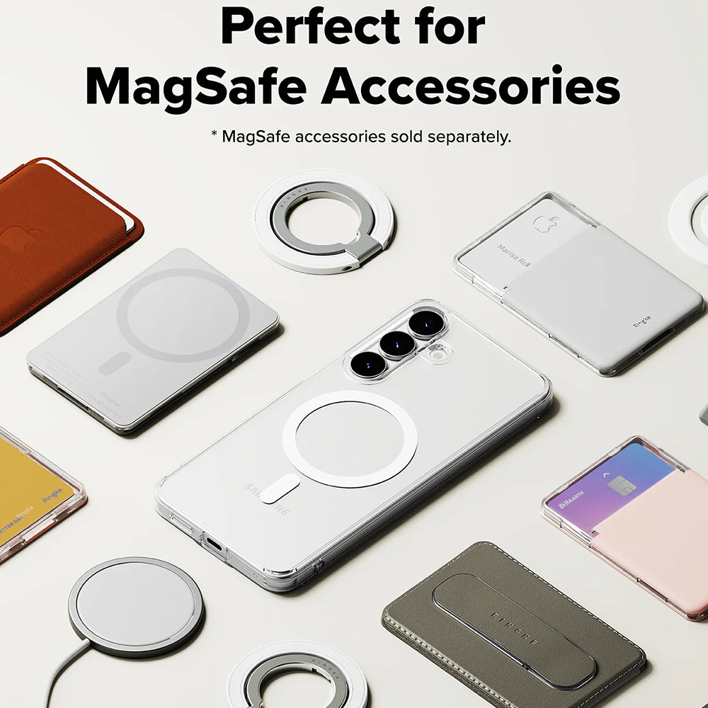 Funda MagSafe para Samsung Galaxy S25 FE, Ringke, Fusion, Transparente
