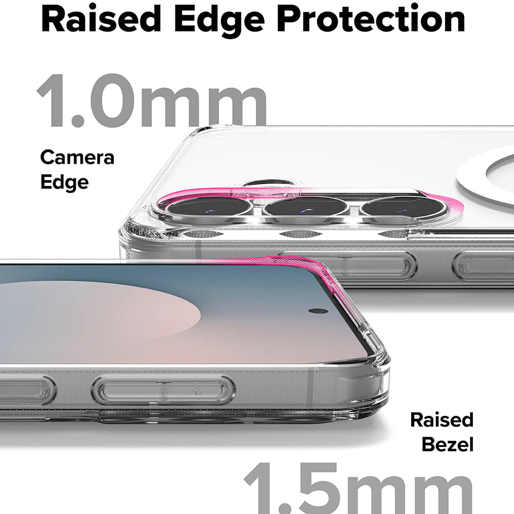 Funda MagSafe para Samsung Galaxy S25 FE, Ringke, Fusion, Transparente