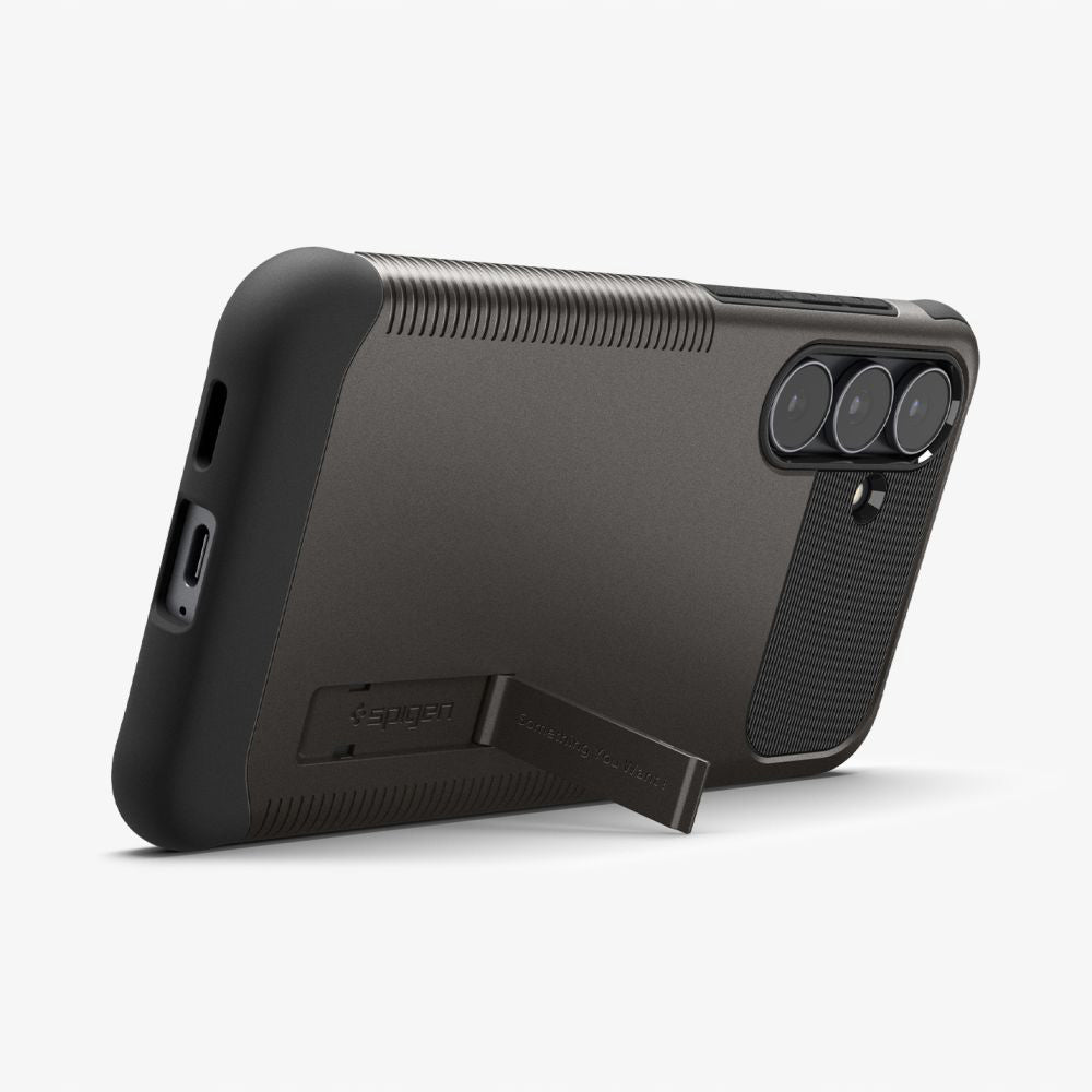 Funda MagSafe para Samsung Galaxy S25 FE, Spigen, Slim Armor, Gris ACS10230