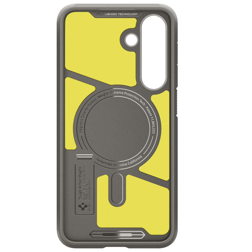 Funda MagSafe para Samsung Galaxy S25 FE, Spigen, Tough Armor, Gris ACS10030