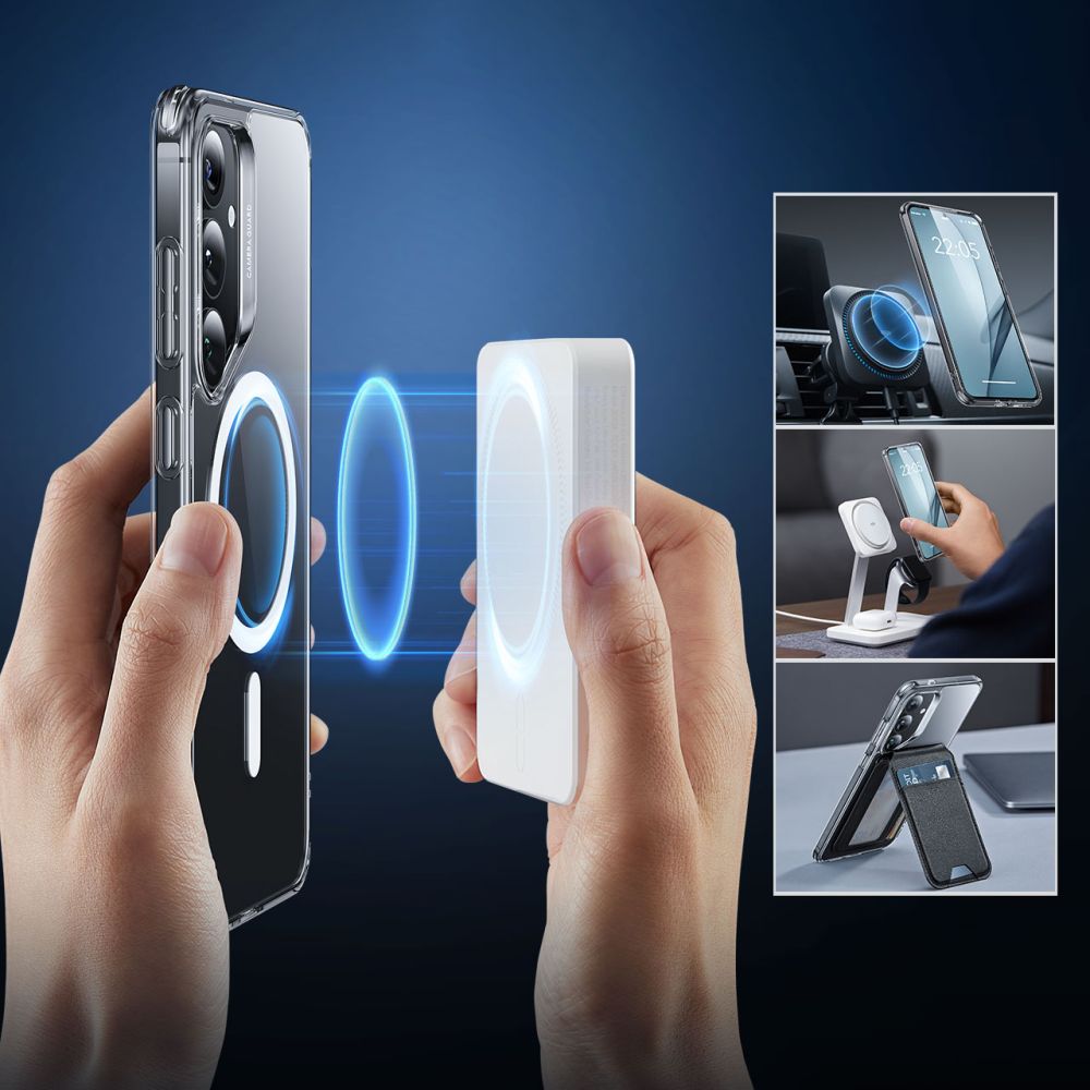 Funda MagSafe para Samsung Galaxy S25+ S936, ESR, Classic Hybrid, Transparente