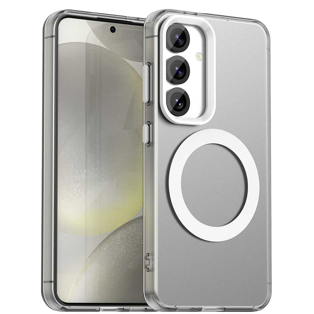 Funda MagSafe para Samsung Galaxy S25+ S936 / S24+ S926, Techsuit, CandyCase, Blanca