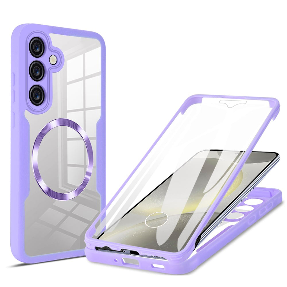 Funda MagSafe para Samsung Galaxy S25+ S936, Techsuit, ColorVerse 360, Morado