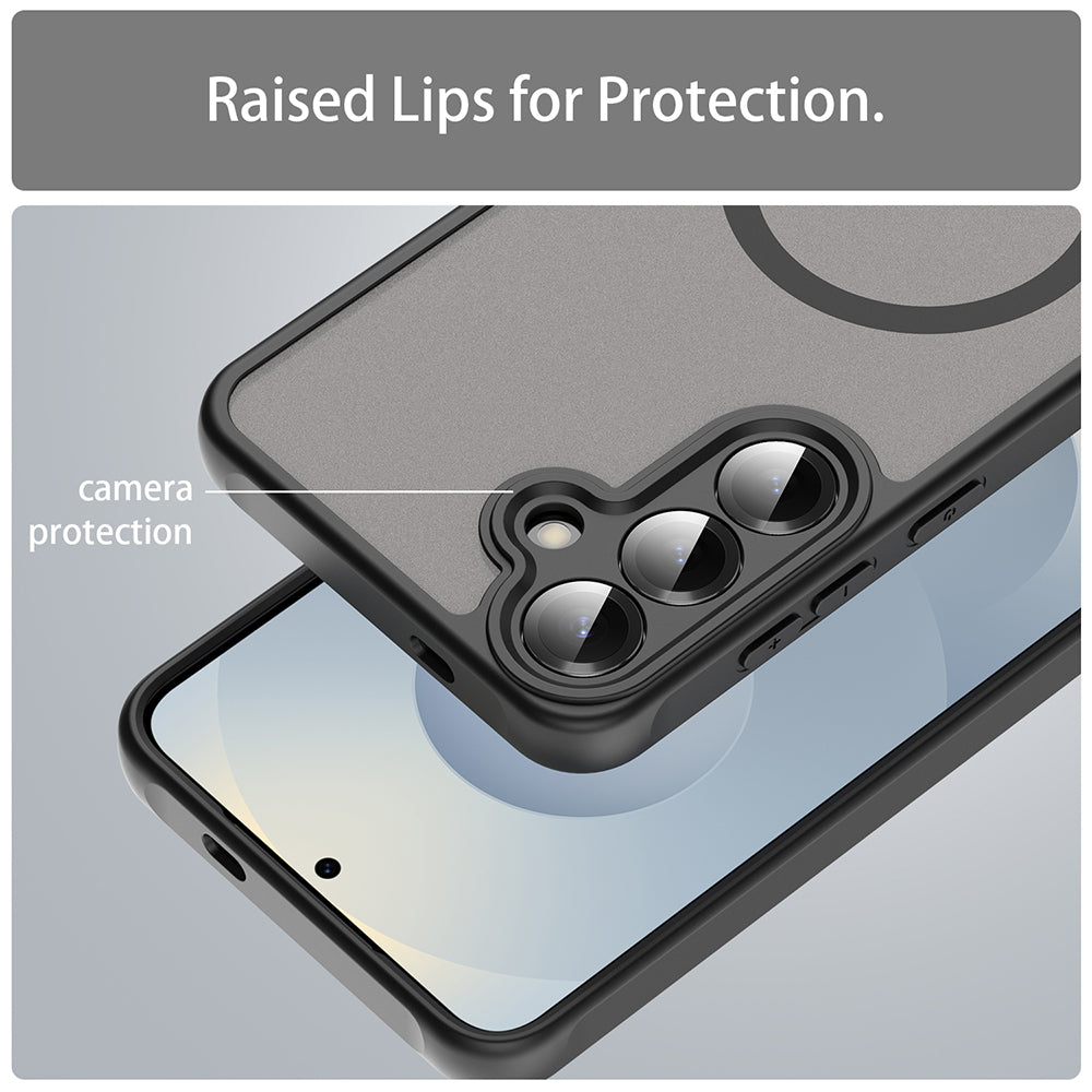 Funda MagSafe para Samsung Galaxy S25+ S936, Techsuit, HaloFrost II, Negra
